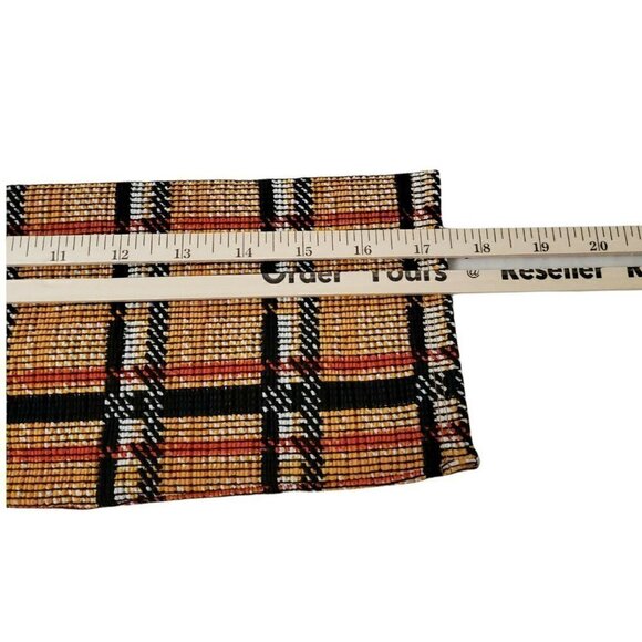 Zara Midi Dress Small Yellow Plaid Harvest 3/4 Sleeves Bloggers Favorite Boho - Picture 9 of 11